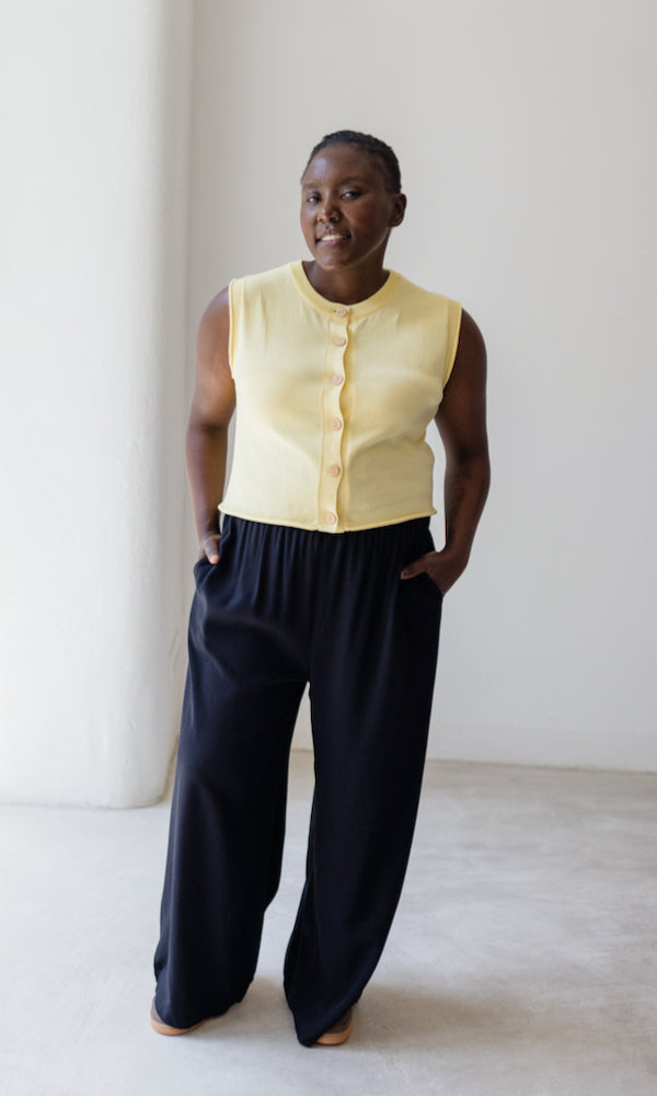 High Waist Culotte aus Viskose