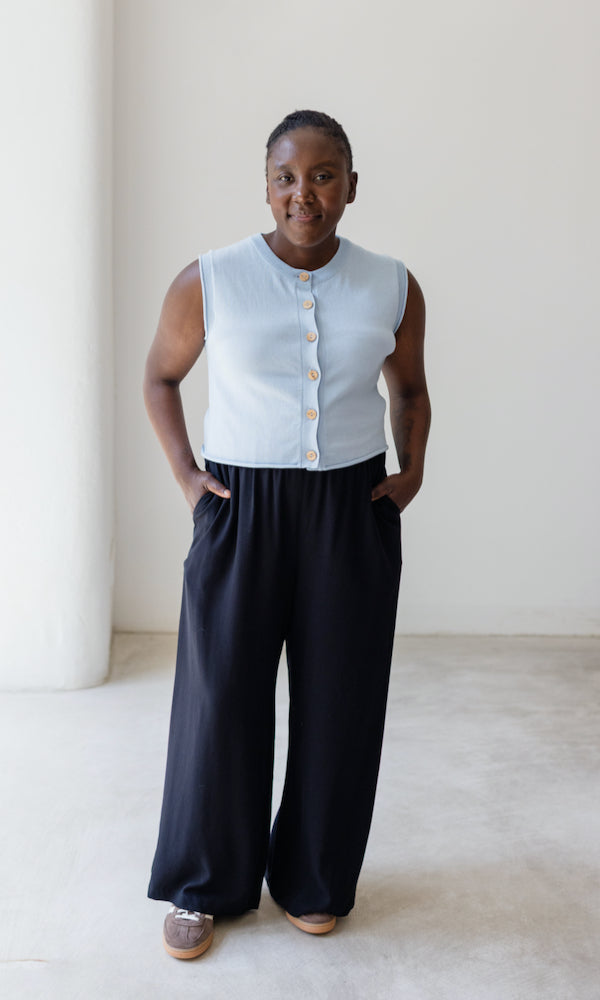 High Waist Culotte aus Viskose