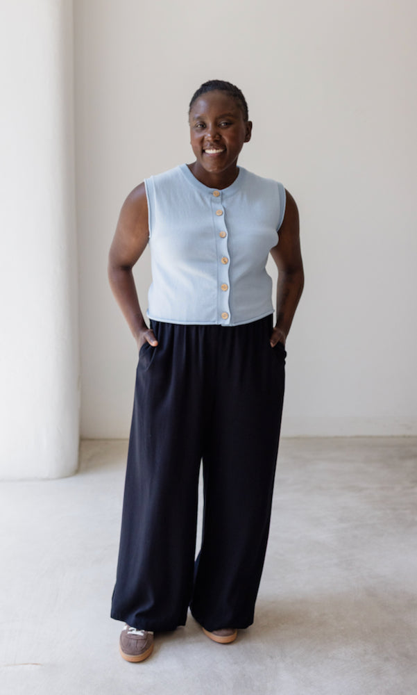 High Waist Culotte aus Viskose