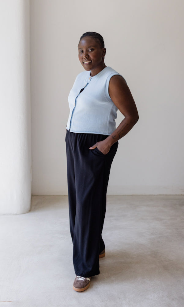 High Waist Culotte aus Viskose