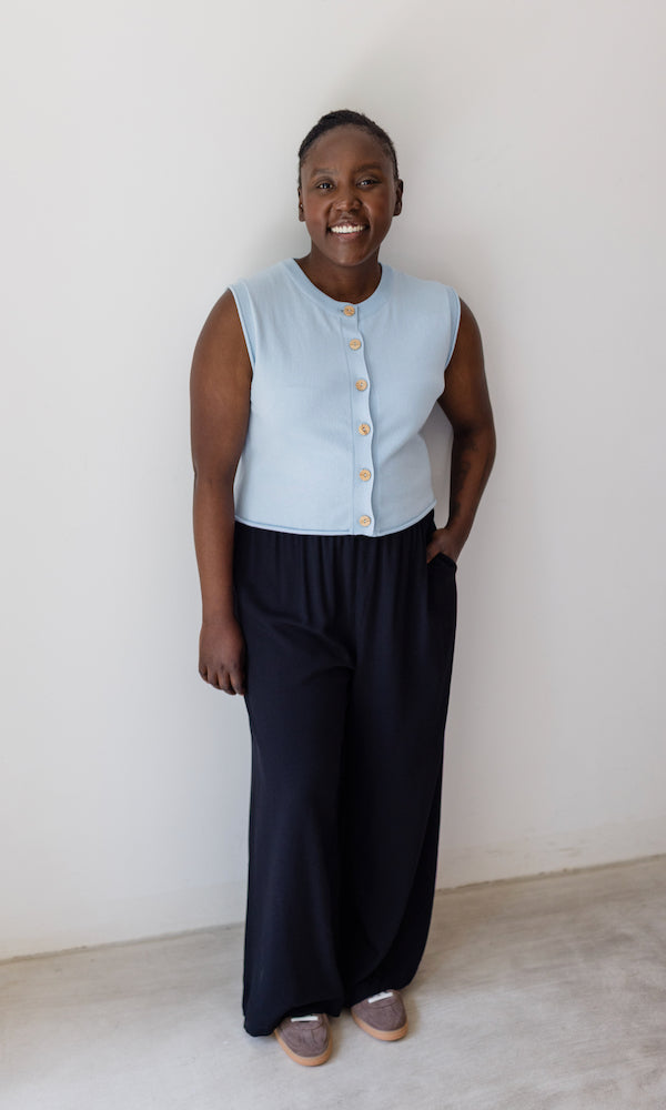 High Waist Culotte aus Viskose