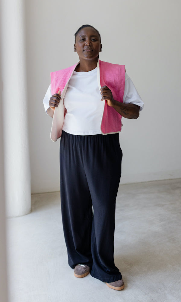High Waist Culotte aus Viskose
