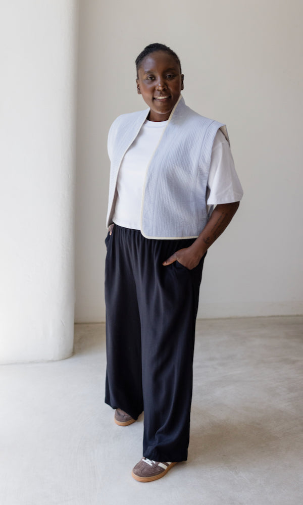 High Waist Culotte aus Viskose