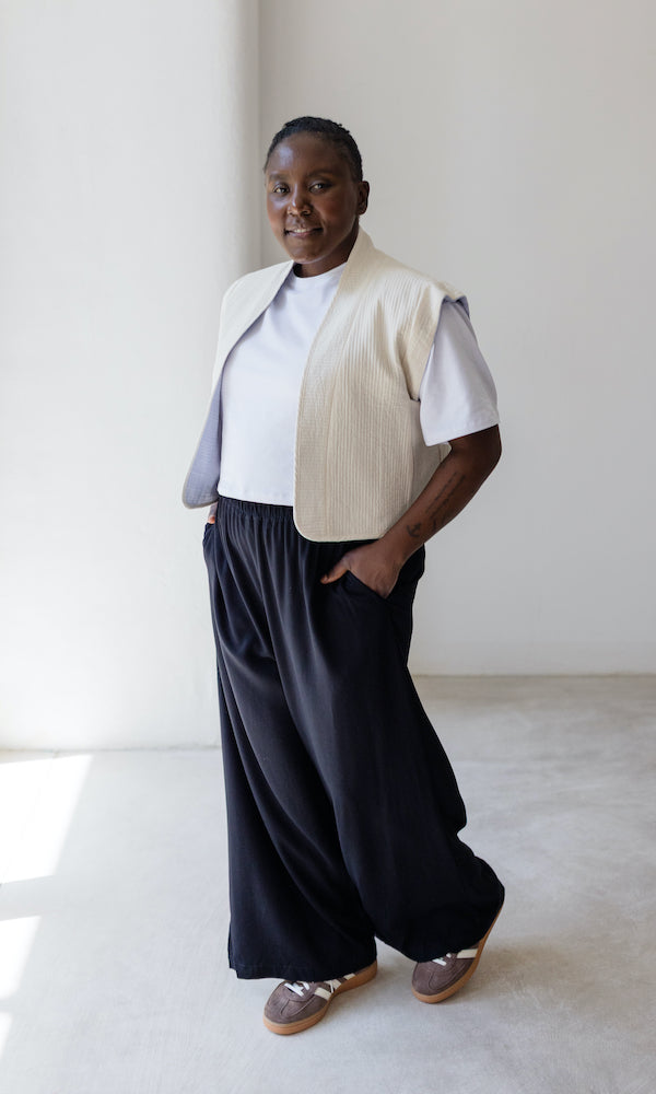 High Waist Culotte aus Viskose