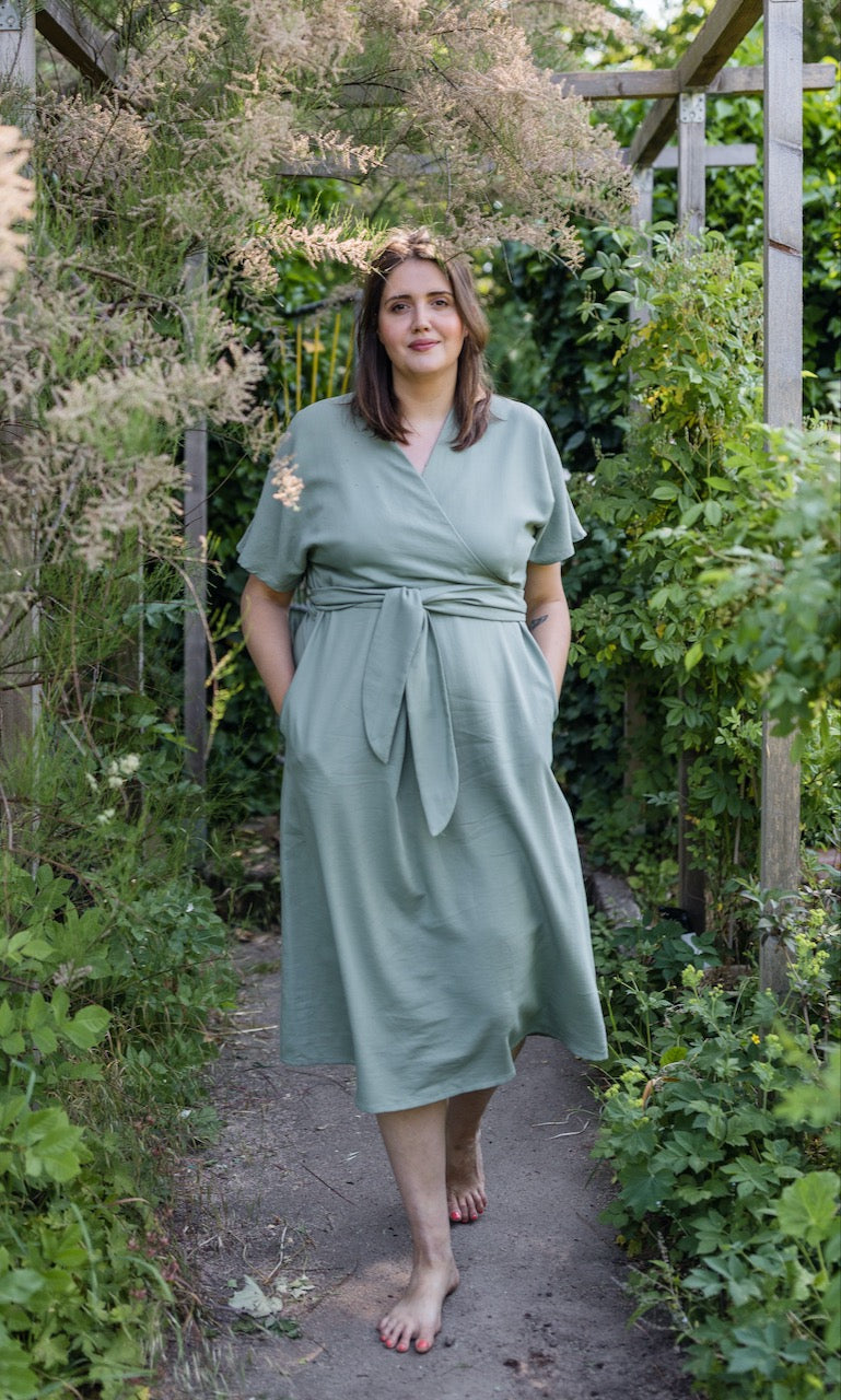 Wickelkleid Ofelia - abricot coco