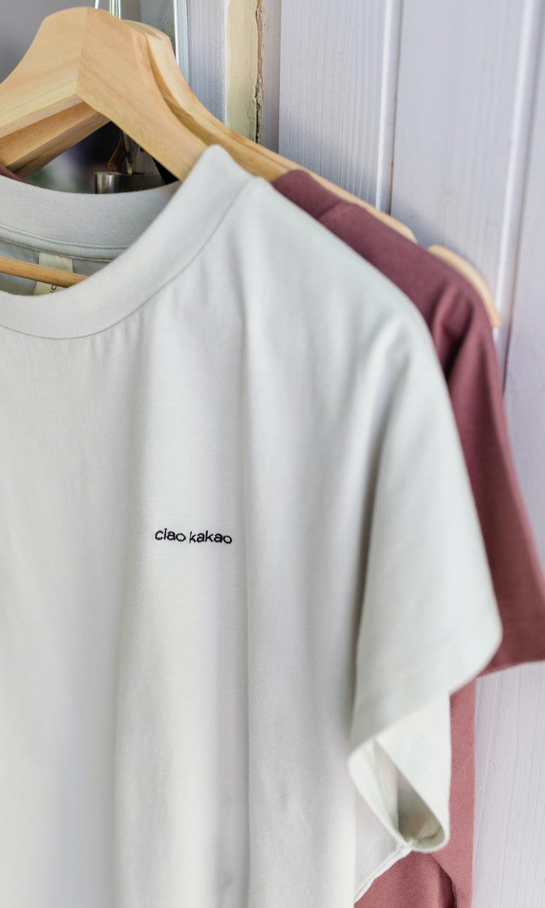 T-Shirt ciao kakao - abricot coco
