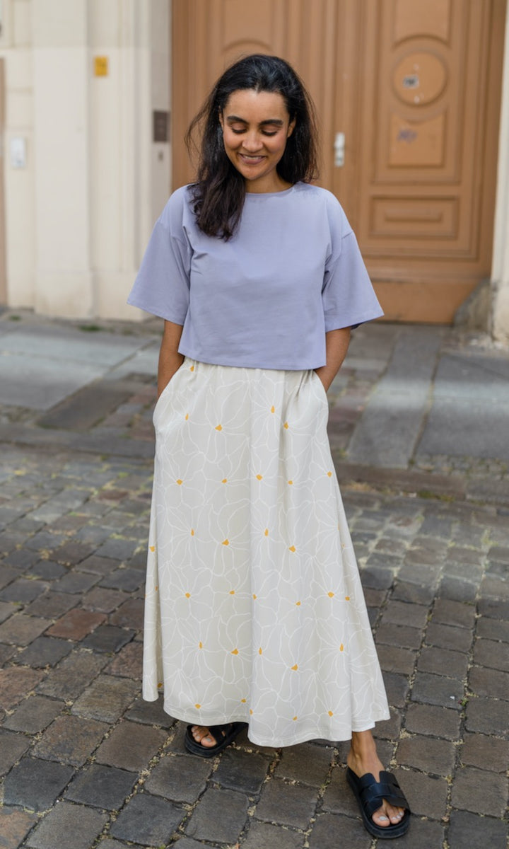 Cropped T-Shirt - abricot coco