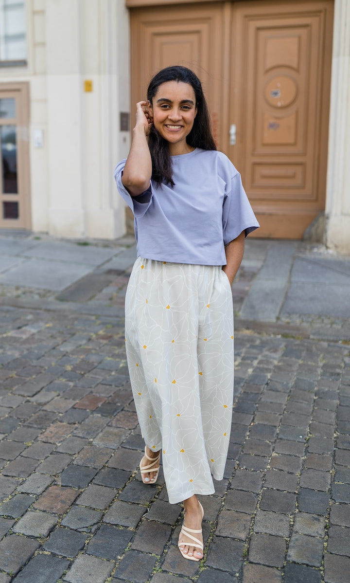 Cropped T-Shirt - abricot coco