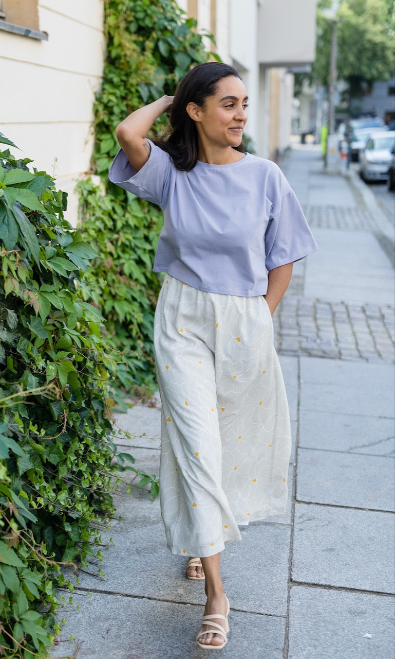 Cropped T-Shirt - abricot coco