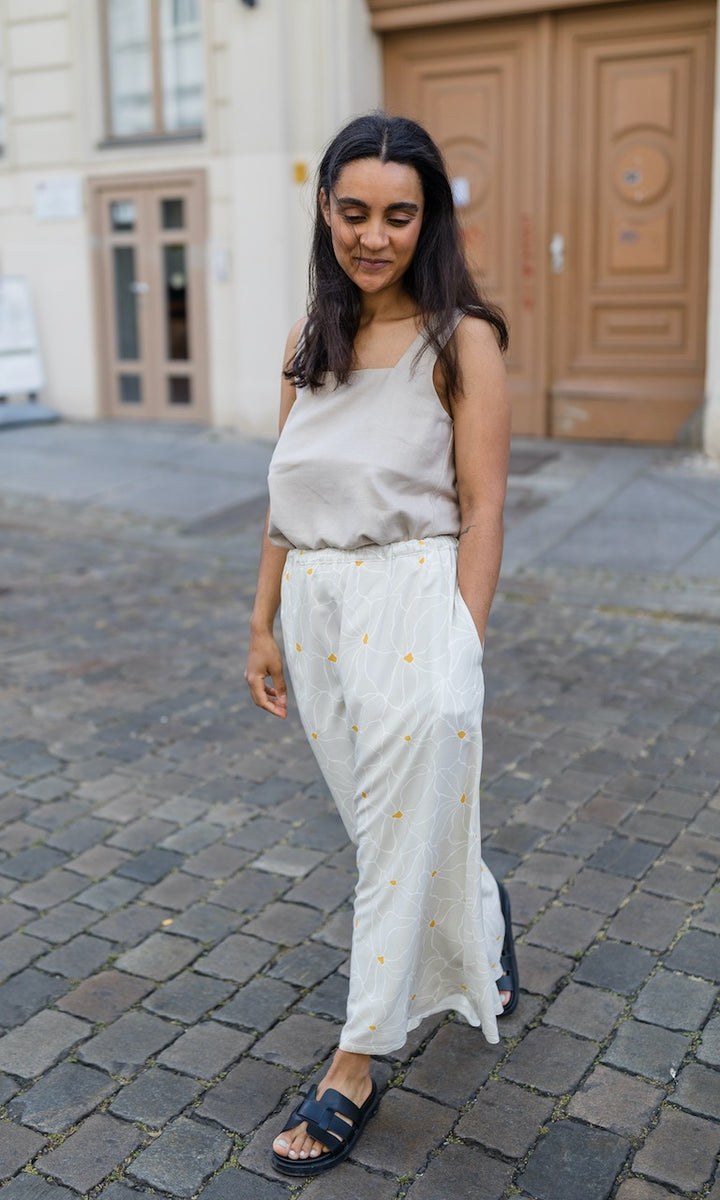 Trägertop aus Leinen (nur noch in XS, L, XL, XXL) - abricot coco