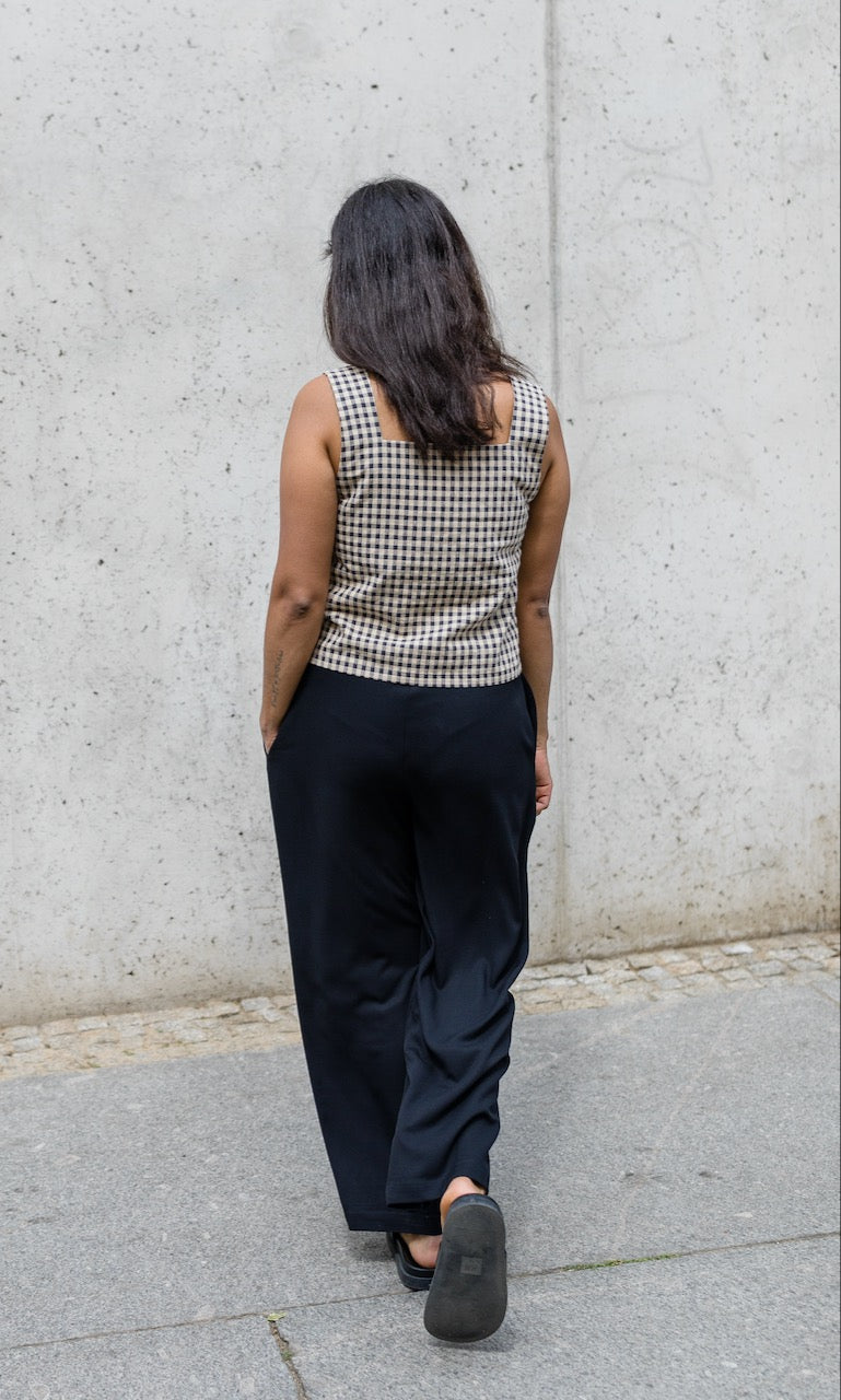 High Waist Culotte aus Viskose - abricot coco