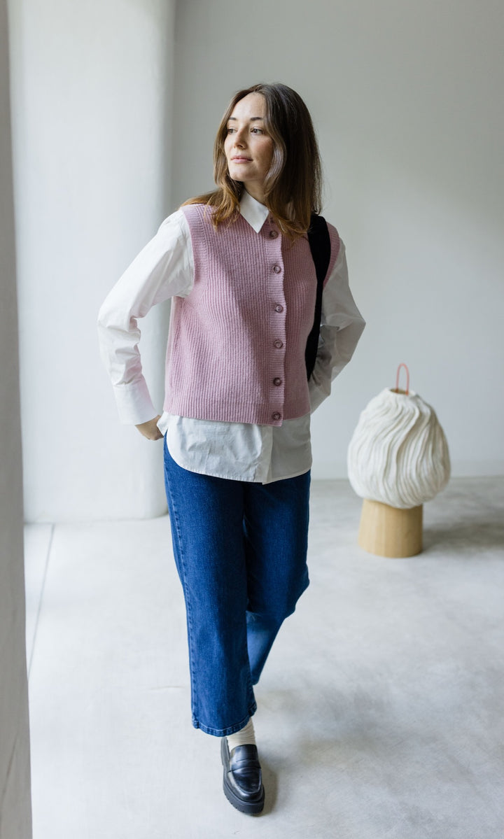 Strickweste KIKO mit Knöpfen