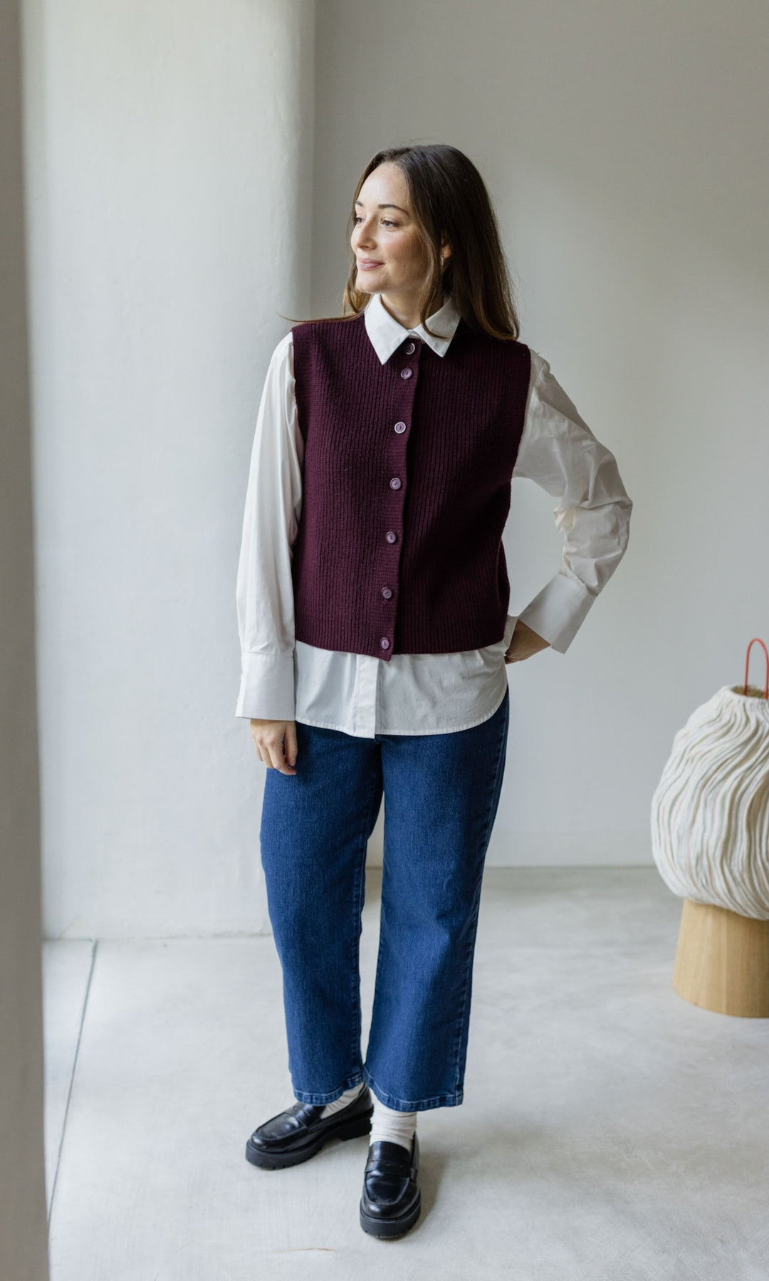 Strickweste KIKO mit Knöpfen