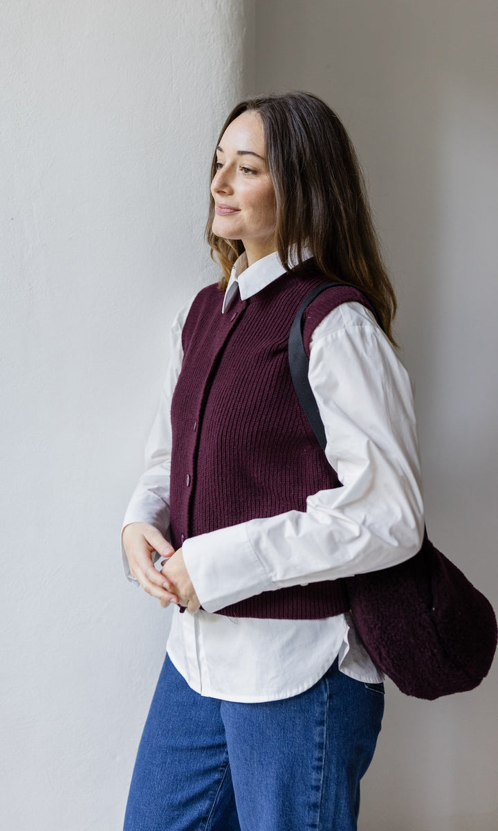 Schafwoll Crossbody Bag mit Handwärmer (Schurwolle)