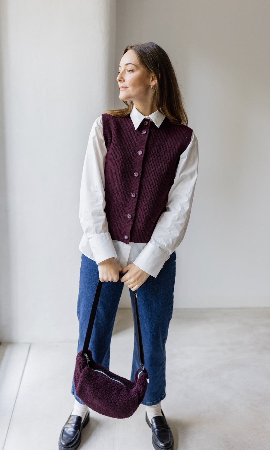 Strickweste KIKO mit Knöpfen