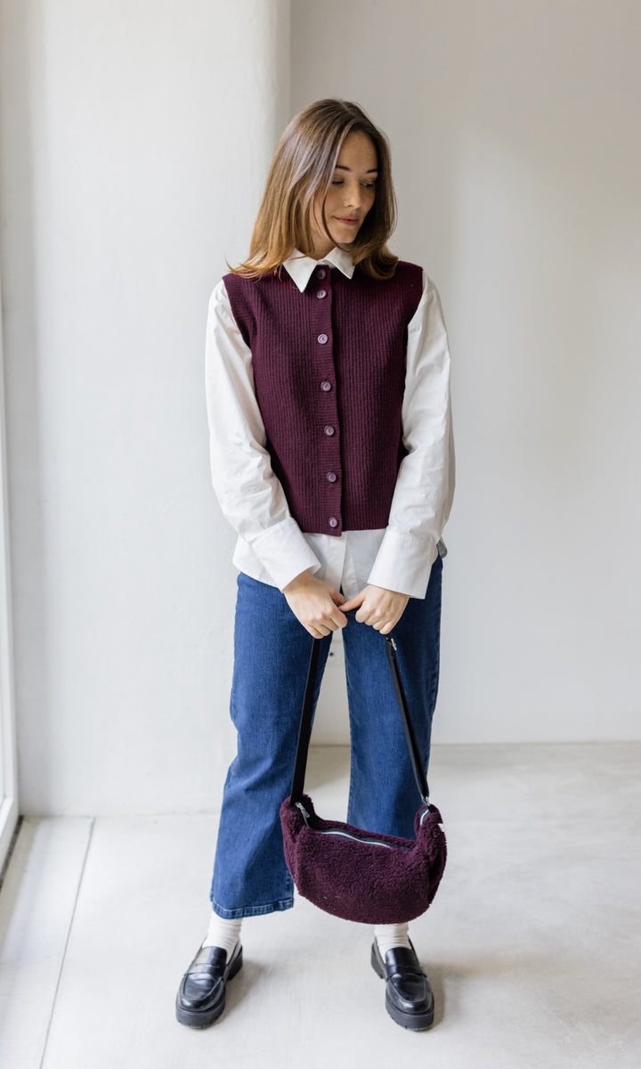 Schafwoll Crossbody Bag mit Handwärmer (Schurwolle)