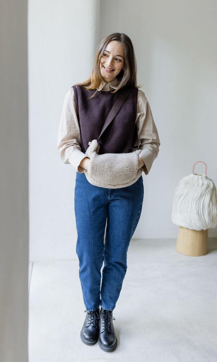 Pullunder mit seitlichem Bindedetail