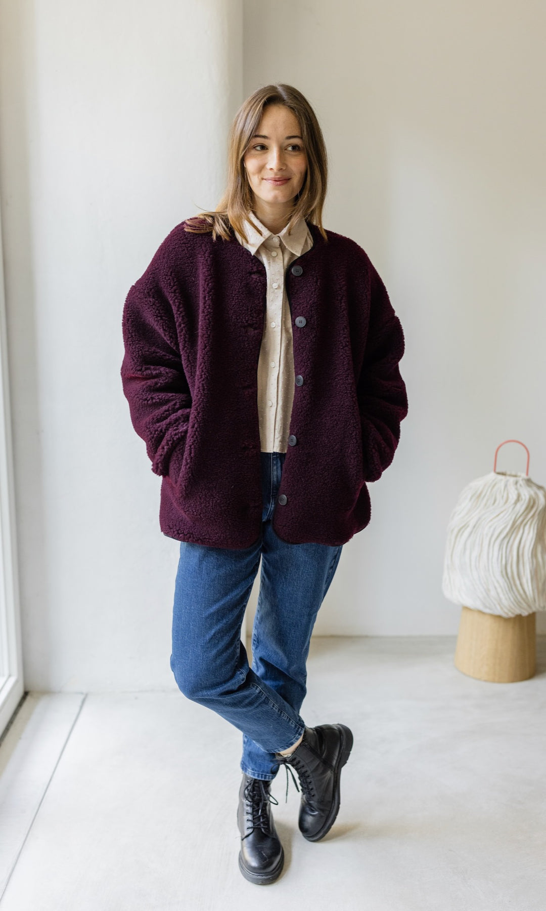 Jeans Mom Fit Dunkelblau