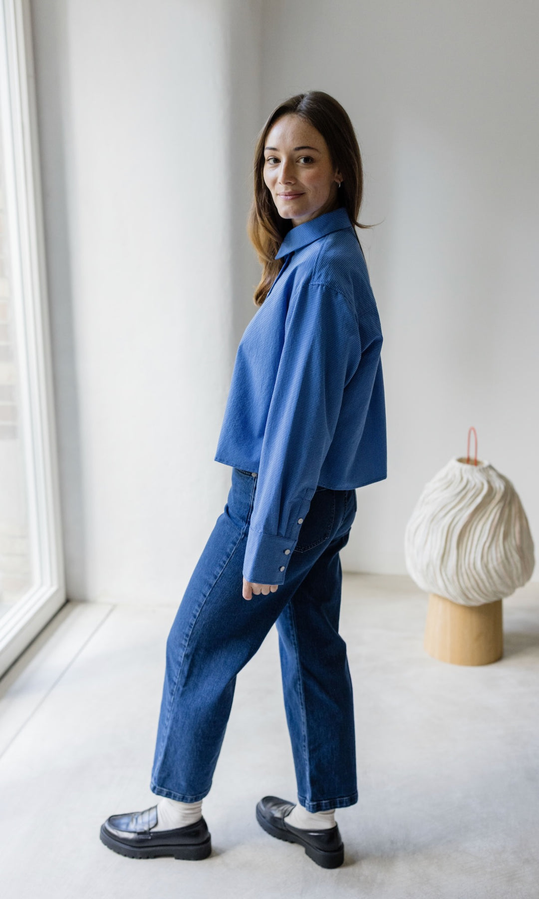 Cropped Oversized Hemd