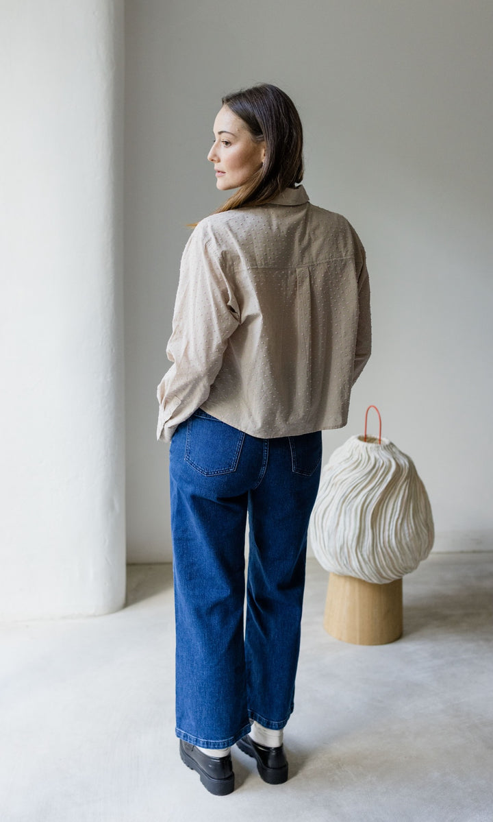 Cropped Oversized Hemd