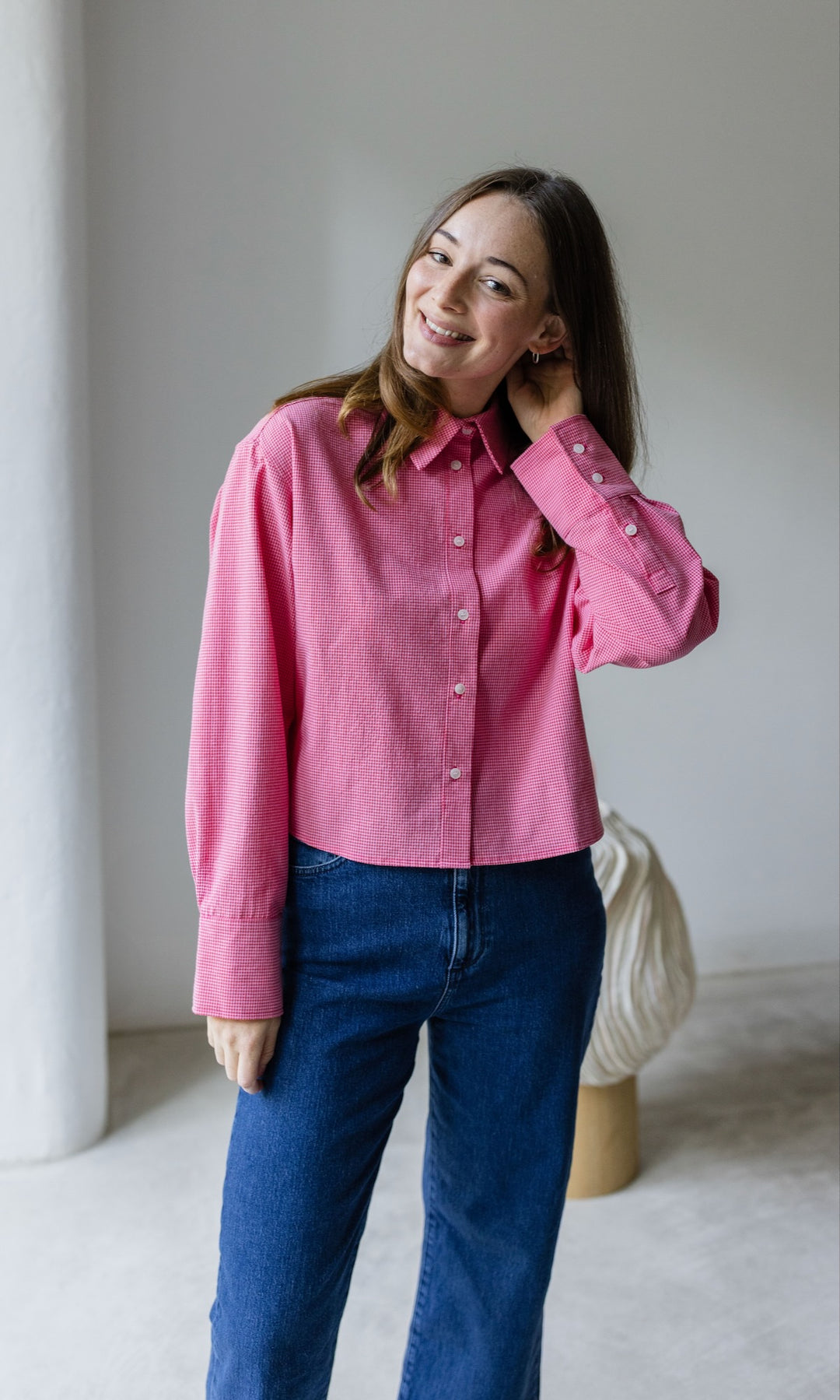 Cropped Oversized Hemd