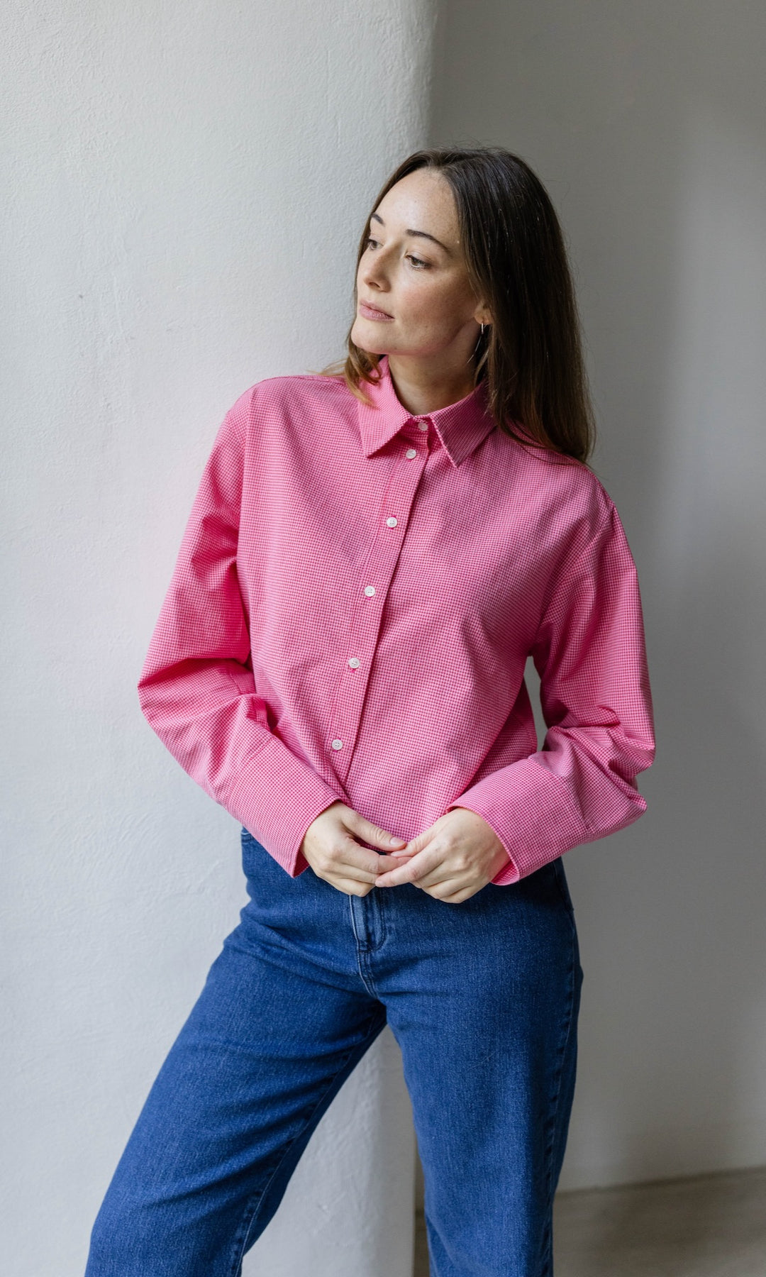 Cropped Oversized Hemd