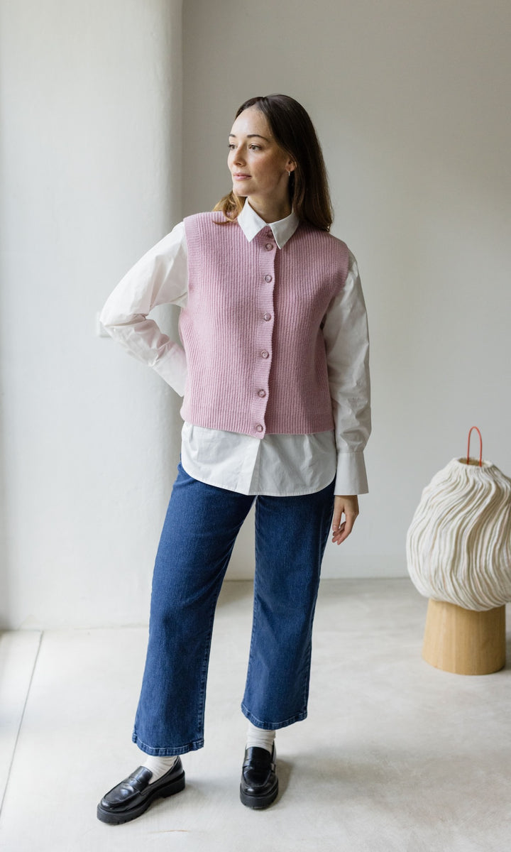 Strickweste KIKO mit Knöpfen