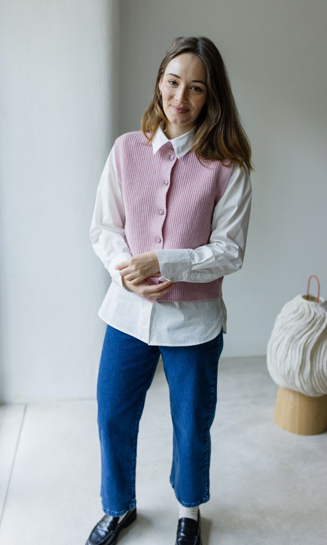 Strickweste KIKO mit Knöpfen