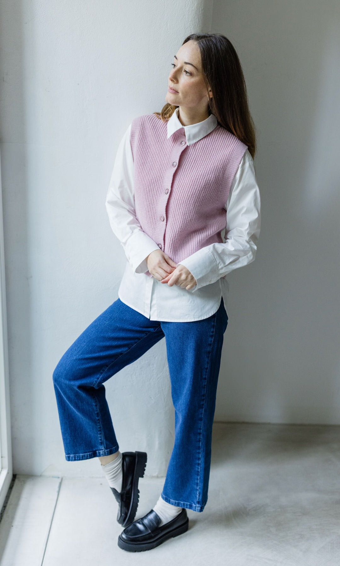 Strickweste KIKO mit Knöpfen