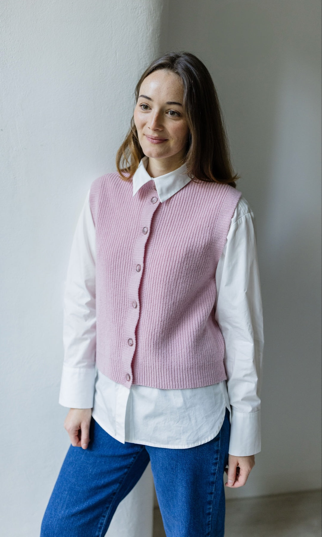 Strickweste KIKO mit Knöpfen