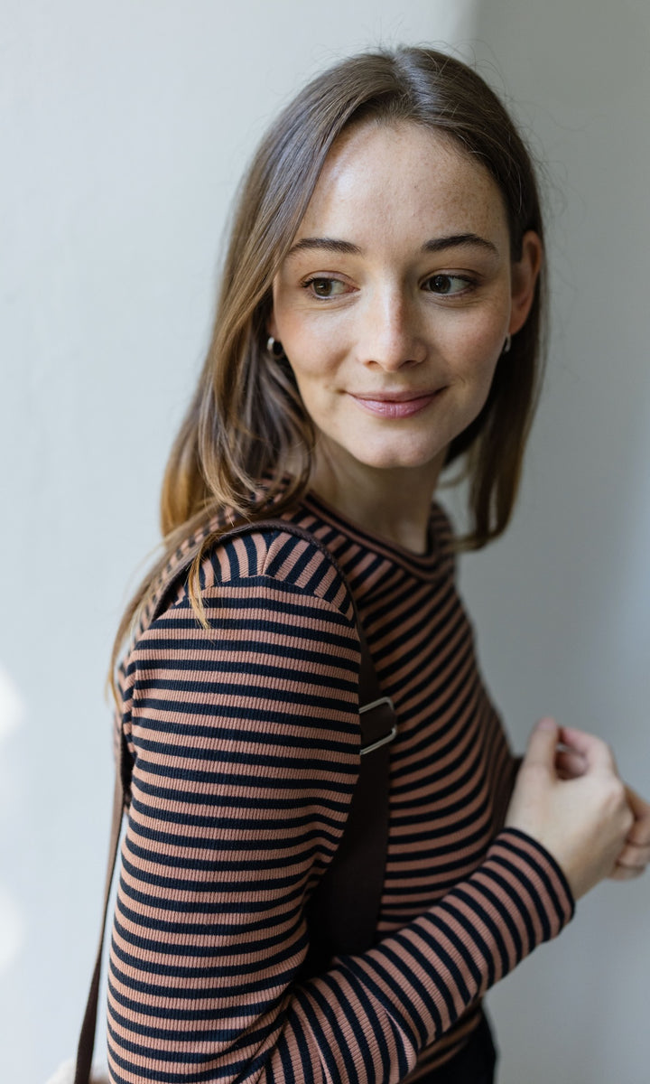 Gestreiftes Langarmshirt Zoé