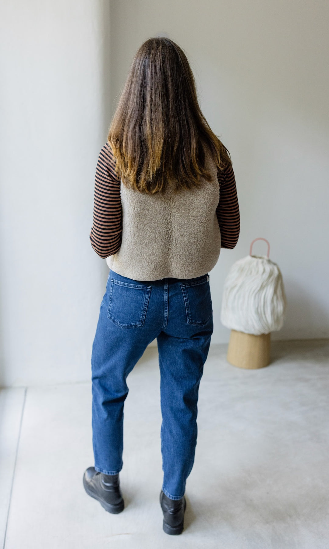 Jeans Mom Fit Dunkelblau