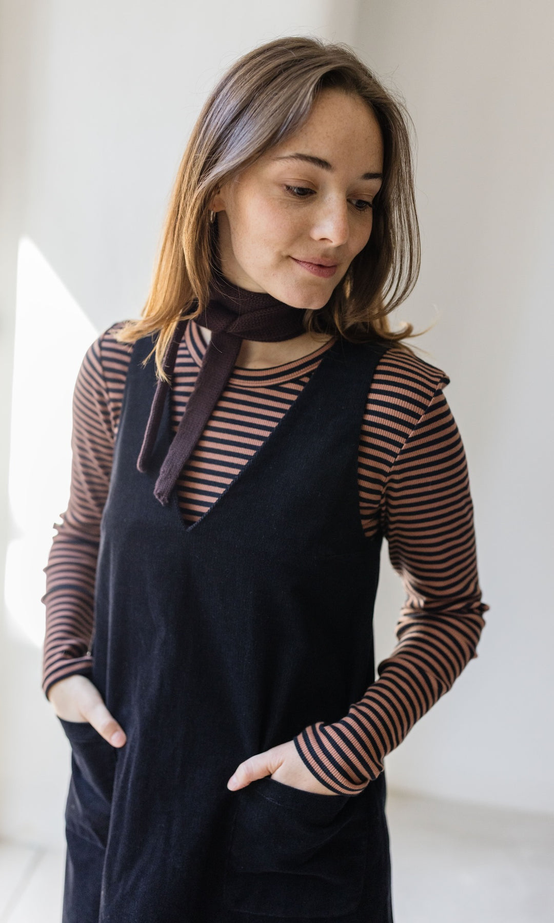 Kleiner Strickschal zum Binden