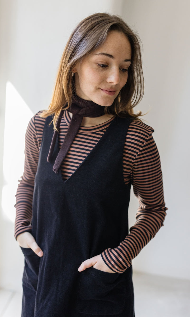 Kleiner Strickschal zum Binden