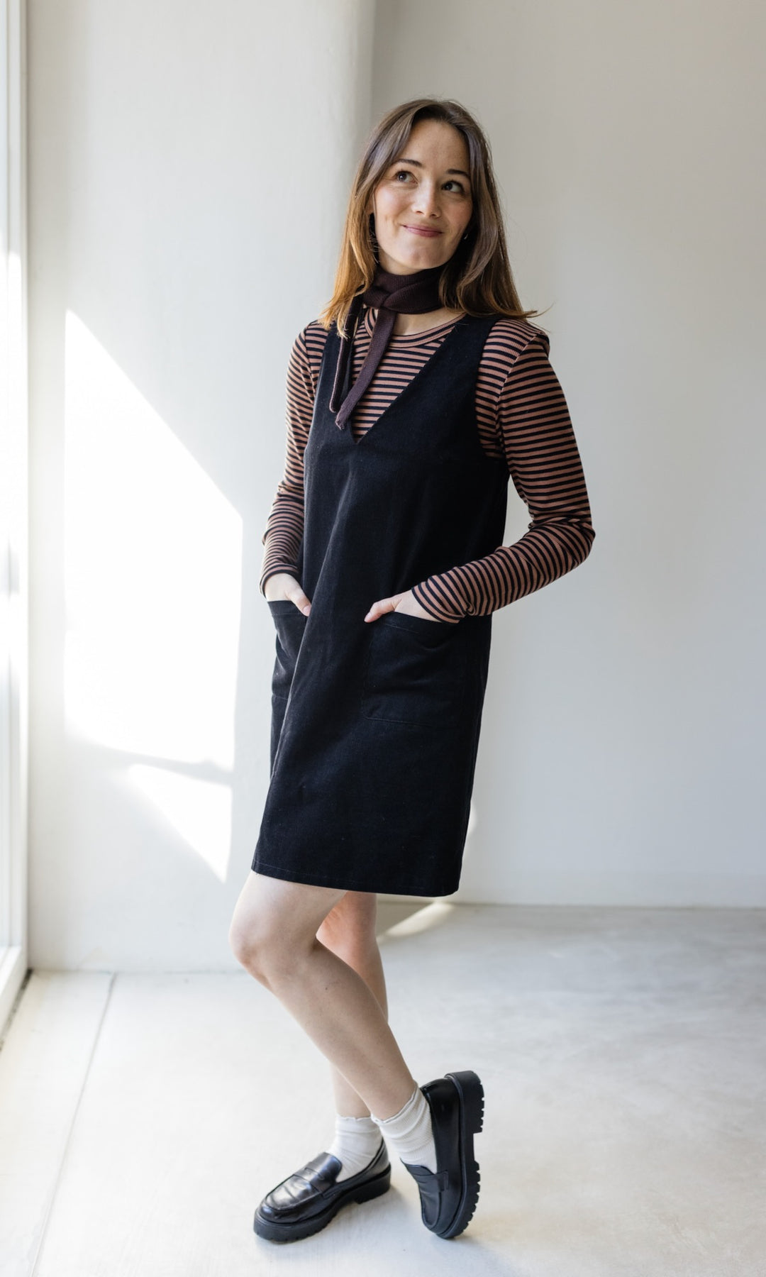 Kleiner Strickschal zum Binden