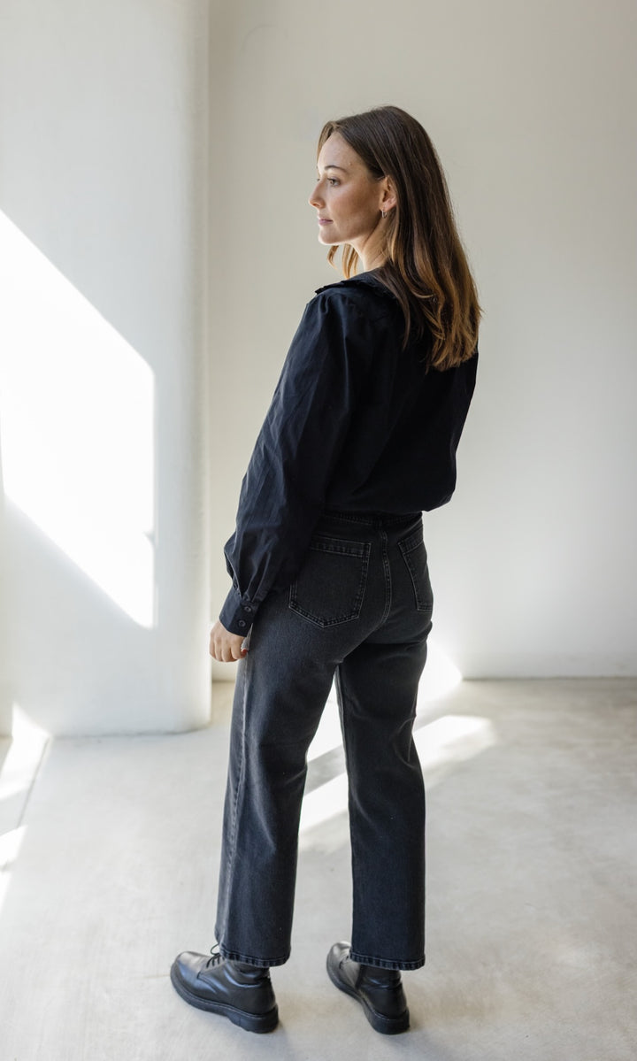 Bluse mit großem Kragen Alice