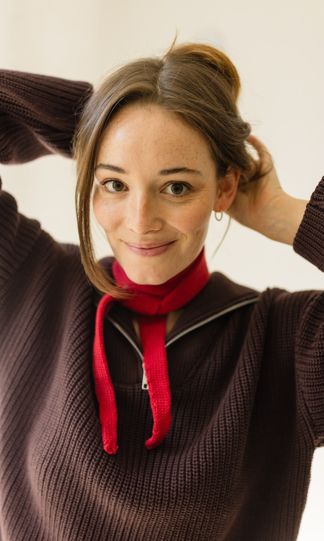 Kleiner Strickschal zum Binden