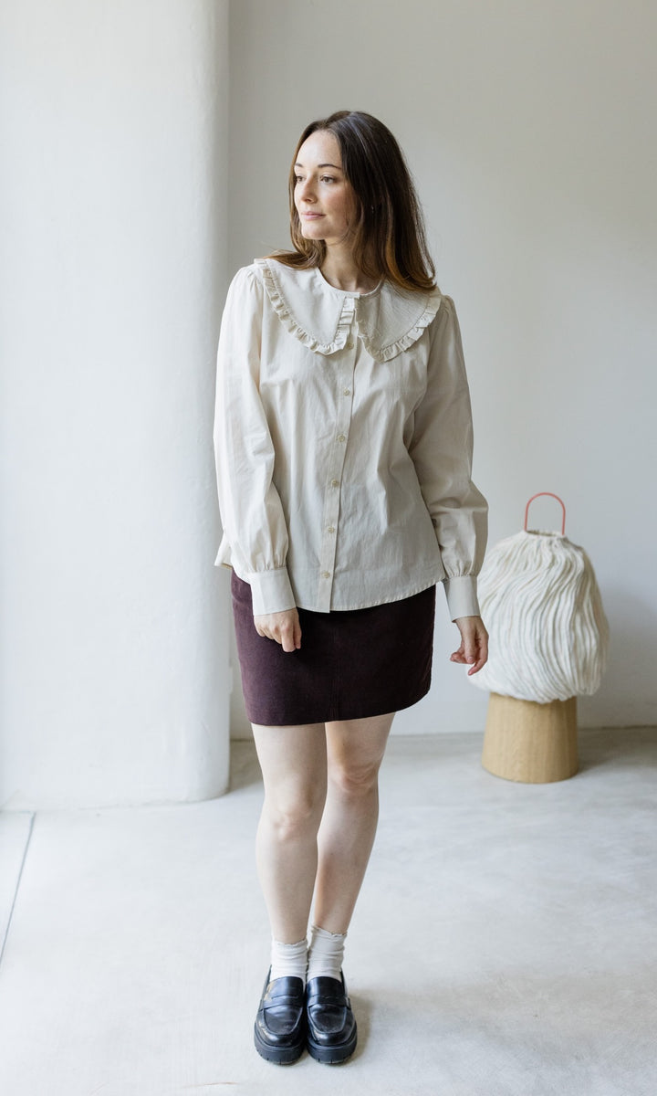 Bluse mit großem Kragen Alice