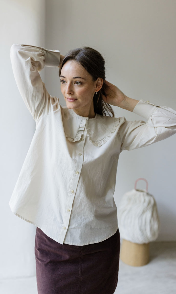 Minirock aus Cord in Chocolat