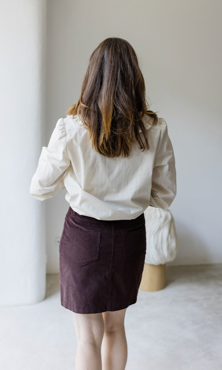 Bluse mit großem Kragen Alice