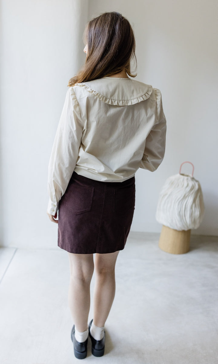 Bluse mit großem Kragen Alice