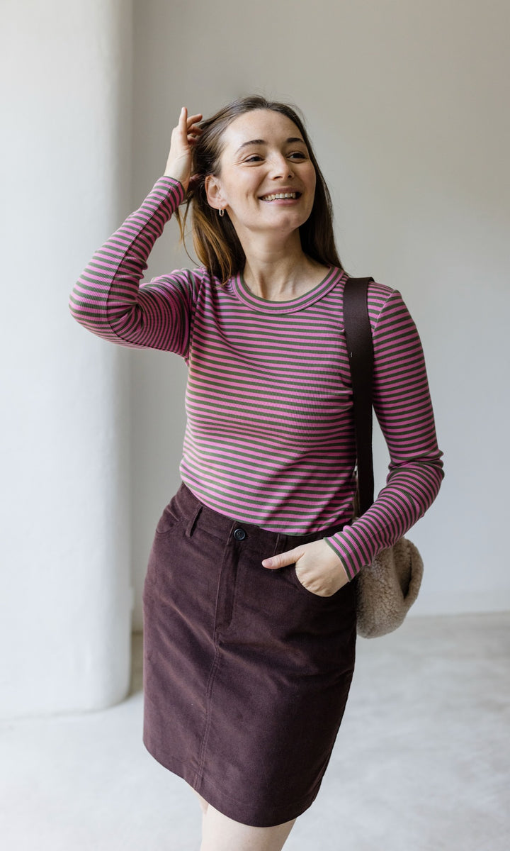 Gestreiftes Langarmshirt Zoé