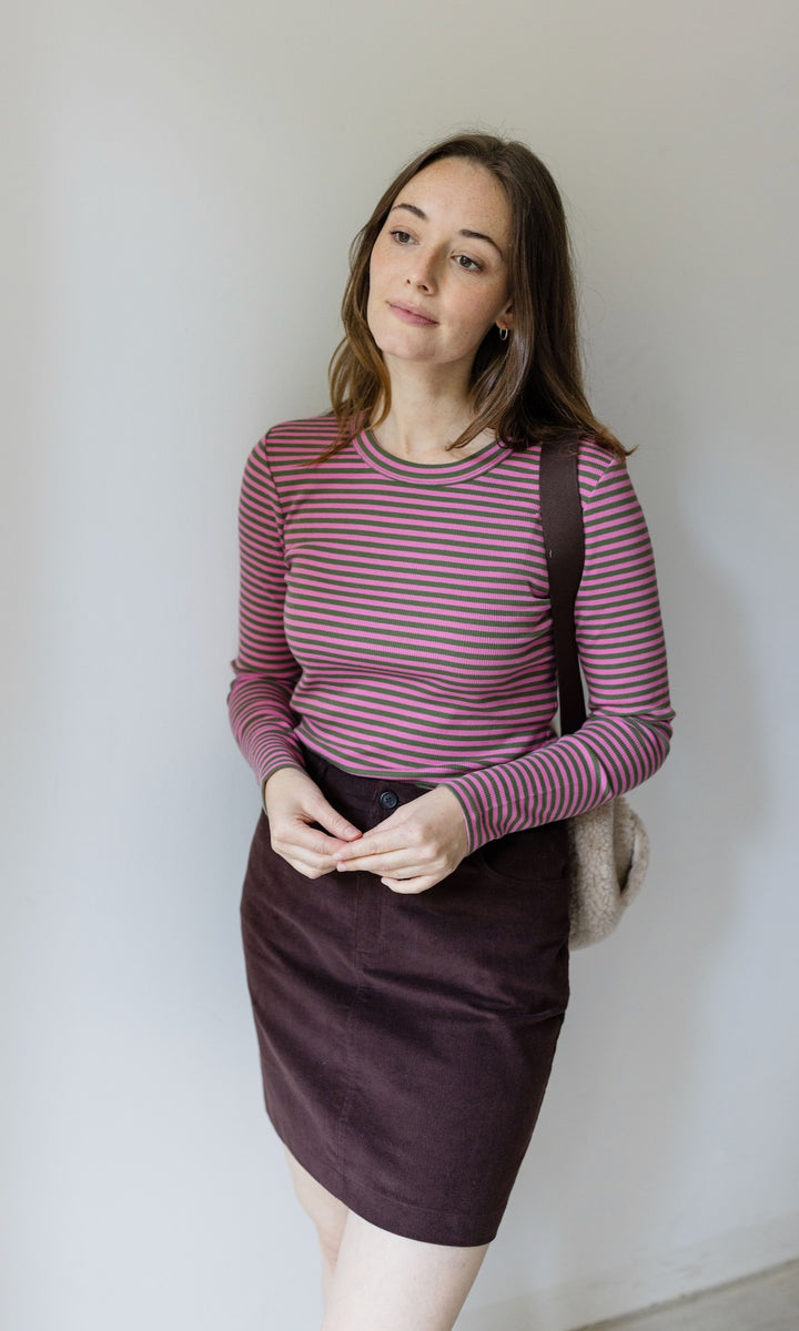 Gestreiftes Langarmshirt Zoé