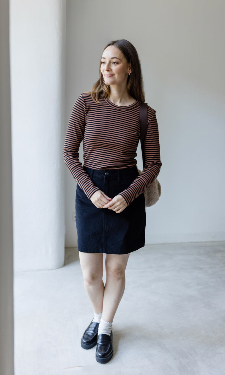 Gestreiftes Langarmshirt Zoé