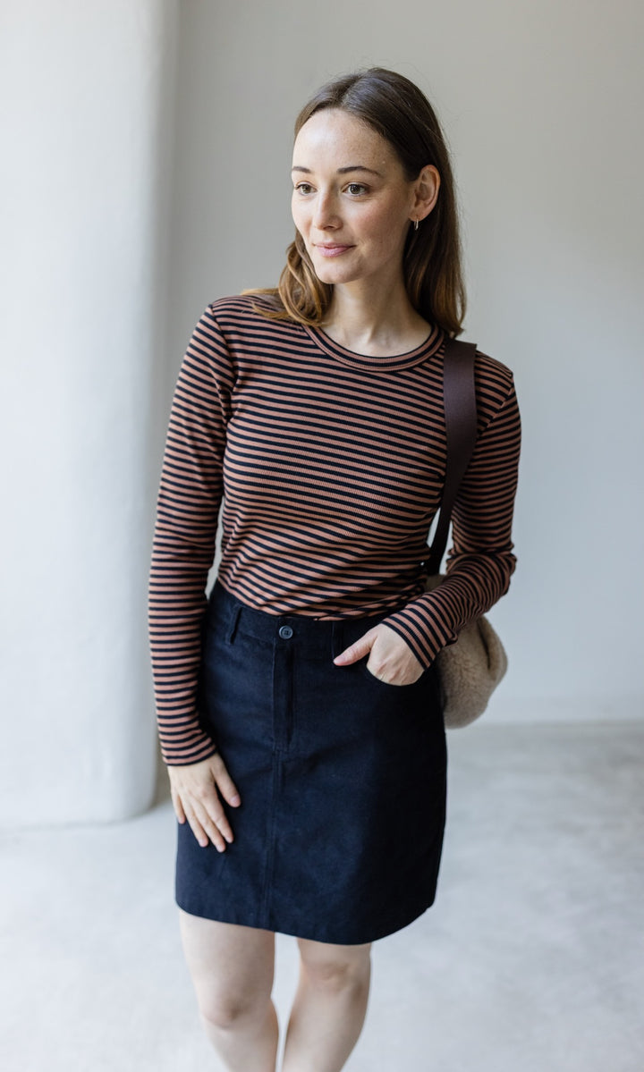 Gestreiftes Langarmshirt Zoé