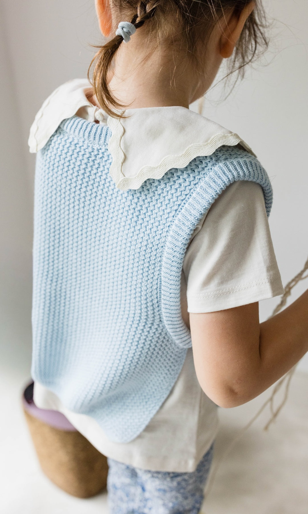 Kinder Pullunder Hellblau - abricot coco