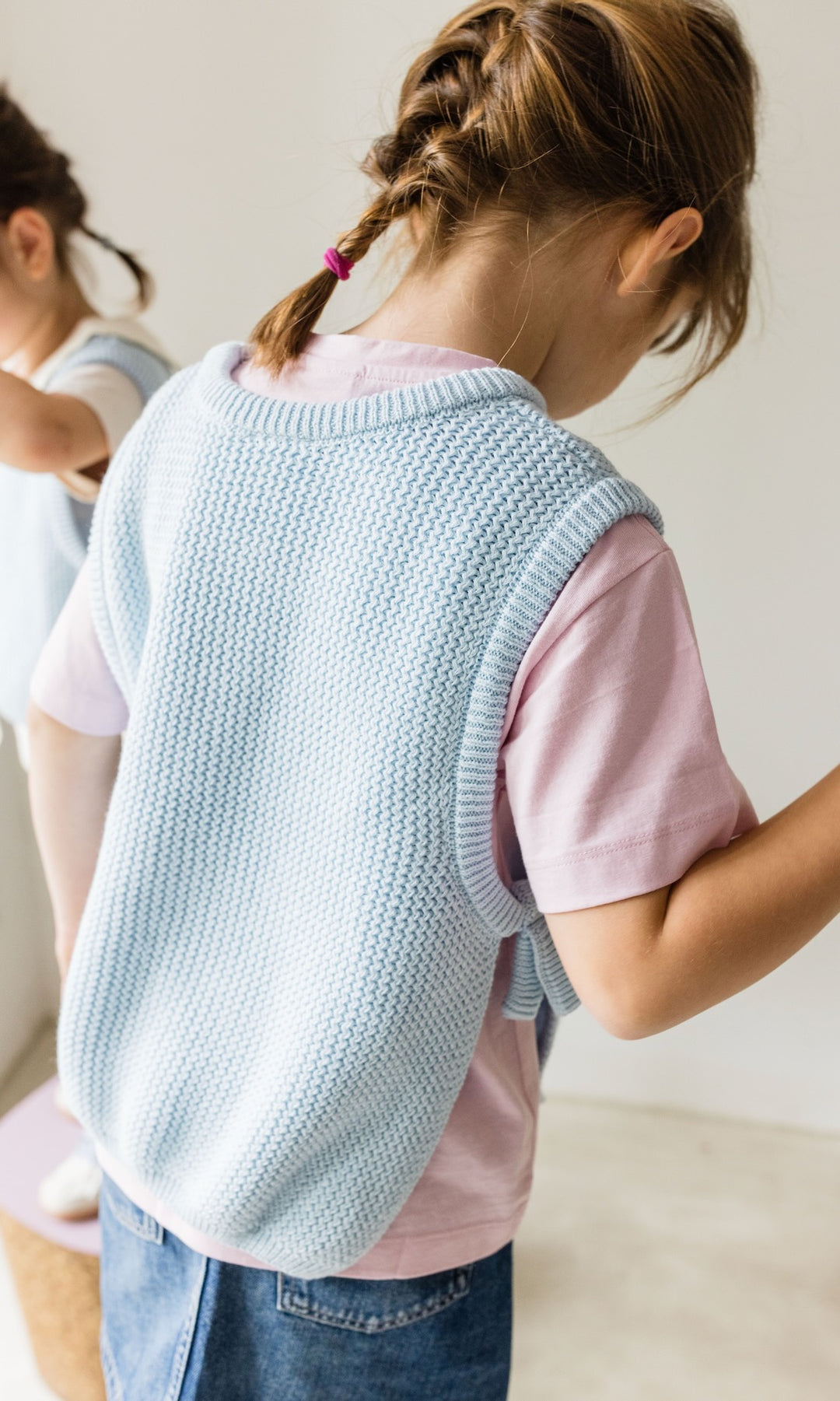Kinder Pullunder Hellblau - abricot coco