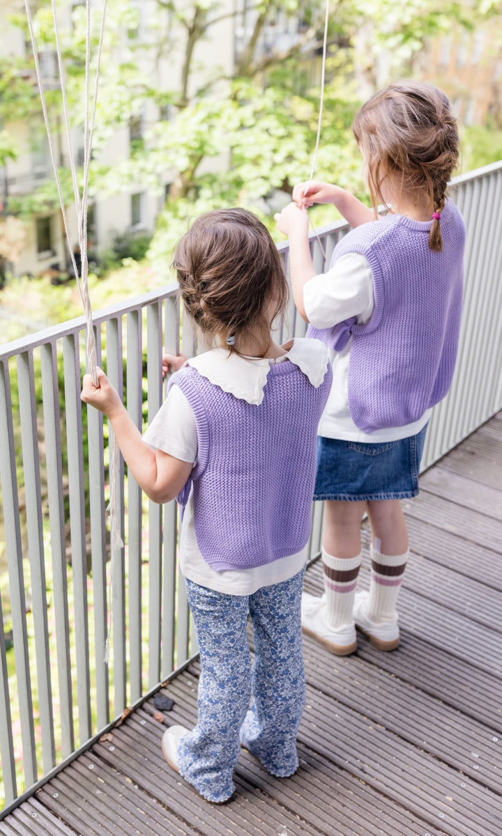 Kinder Pullunder Flieder - abricot coco