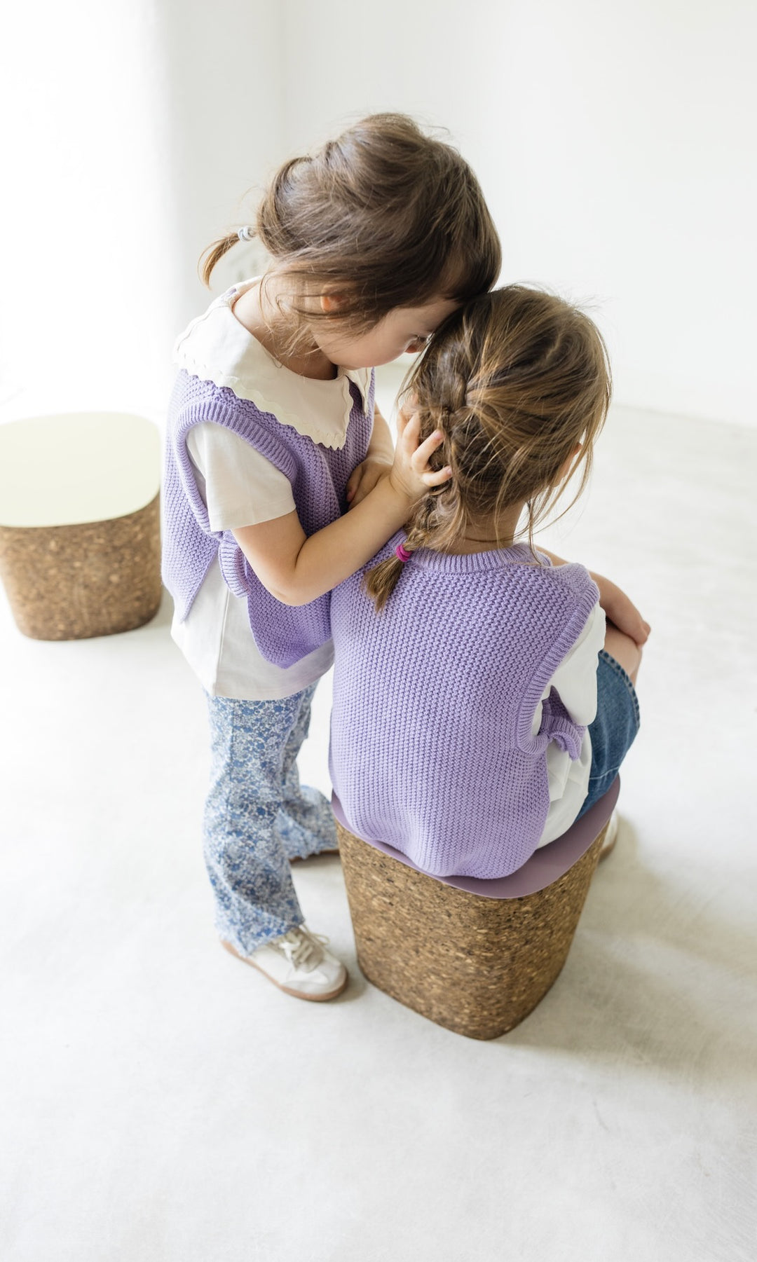 Kinder Pullunder Flieder - abricot coco