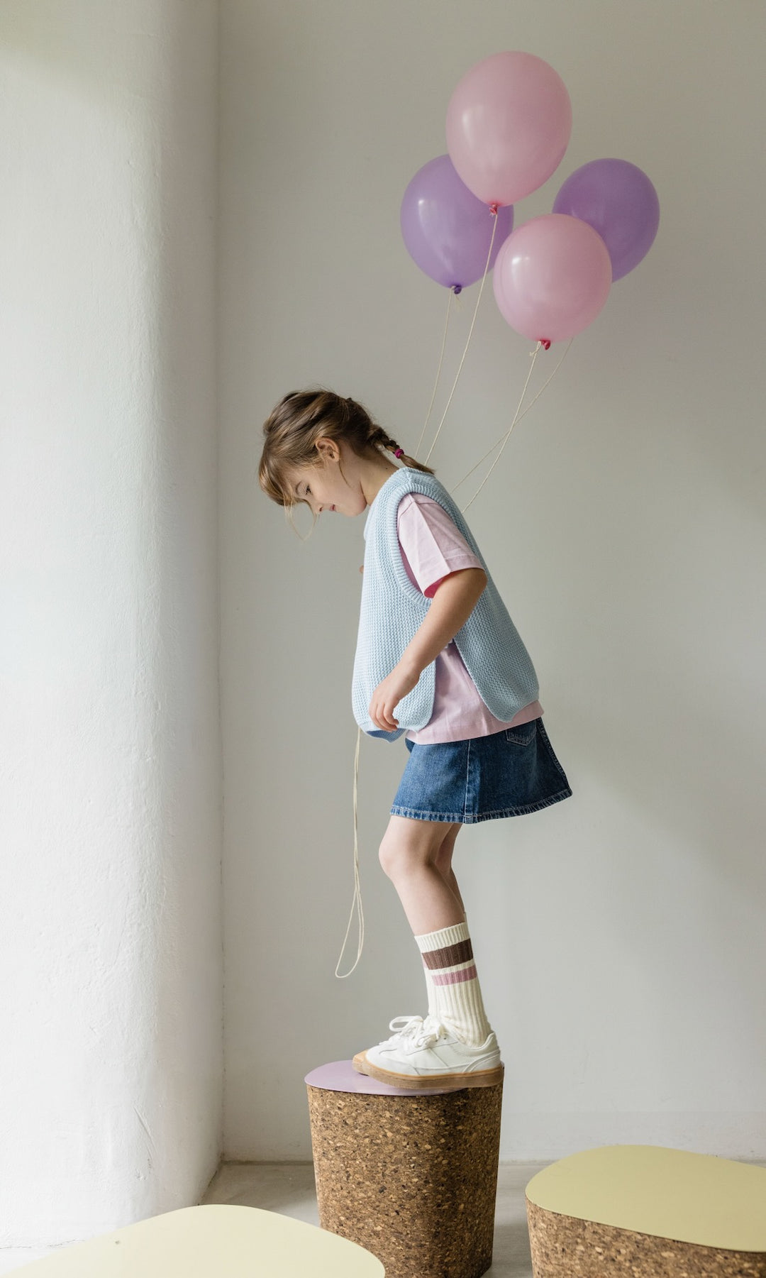Kinder Pullunder Hellblau - abricot coco